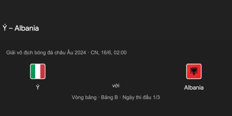 Nhận định trước trận Italy - Albania