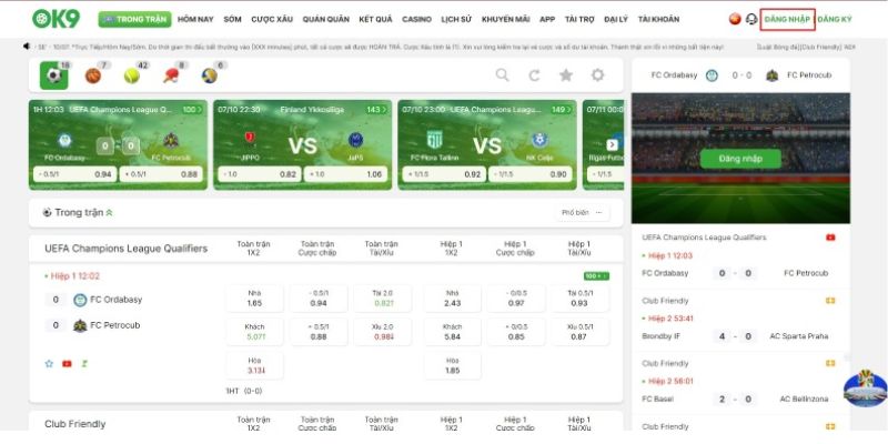 Đăng nhập OK9 – khám phá lợi ích đa dạng khi tham gia