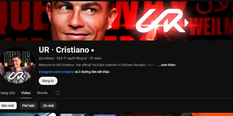 Ur cristian đã ghi được một loạt thành tích không thể kể hết